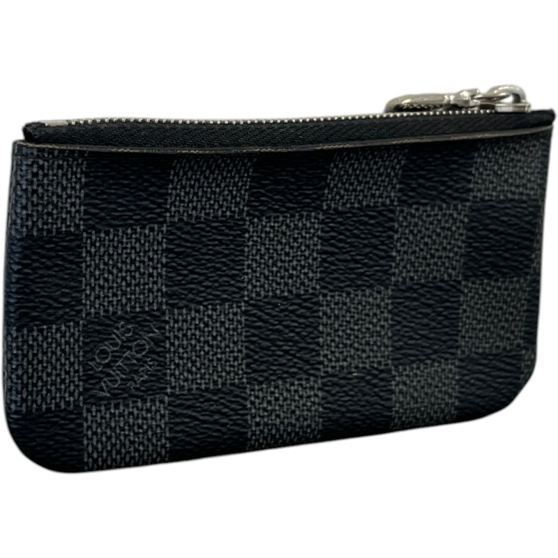 Men's Damier Graphite Key Pouch Keyring Black