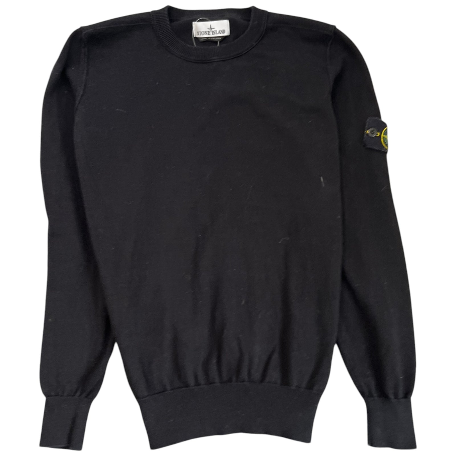 Men's Applique Logo Jumper Black Size S - Photo 1