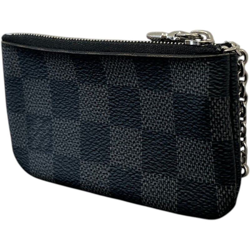 Men's Damier Graphite Key Pouch Keyring Black