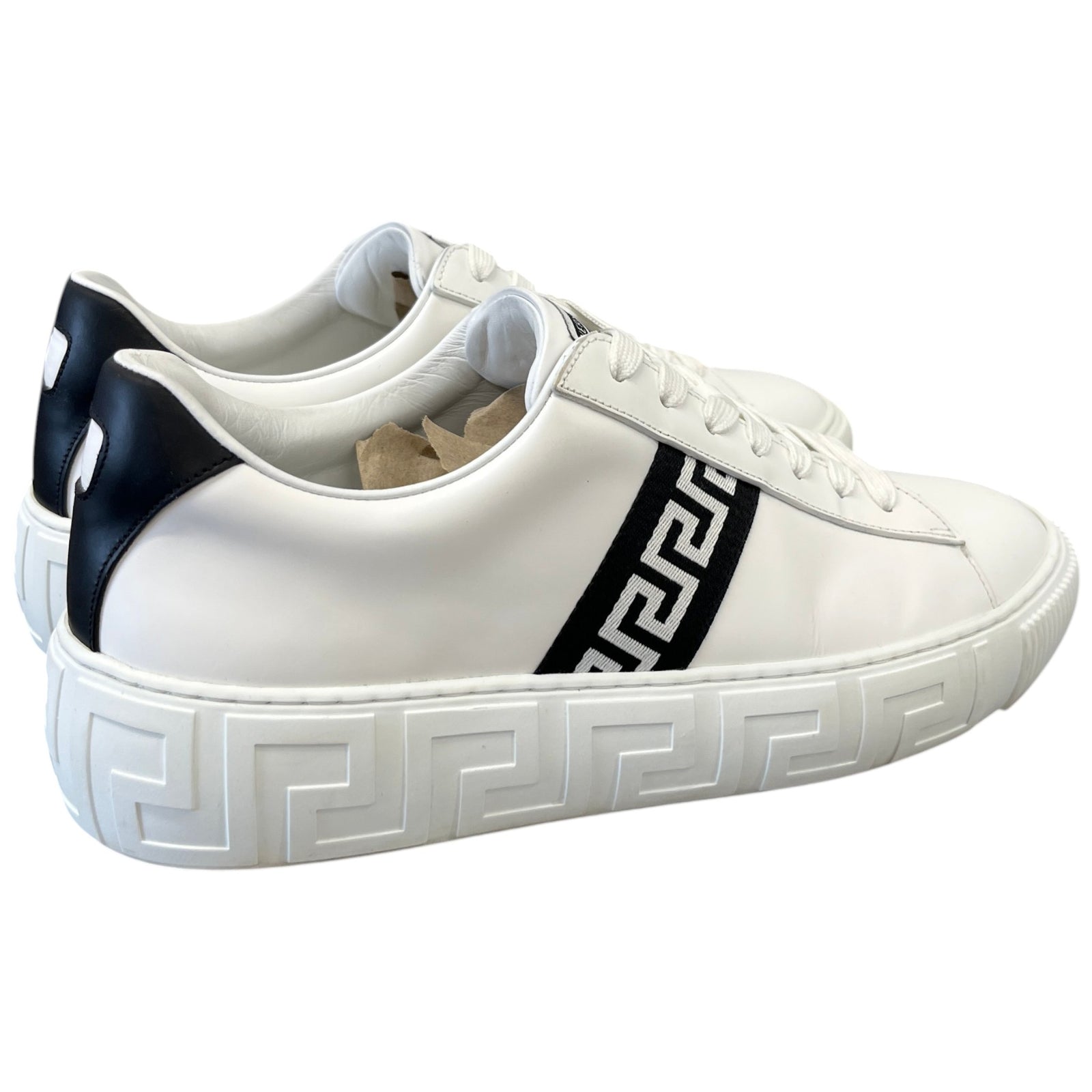 Men's Greca Low Trainers White Size EU 42 / UK 8 - Photo 8