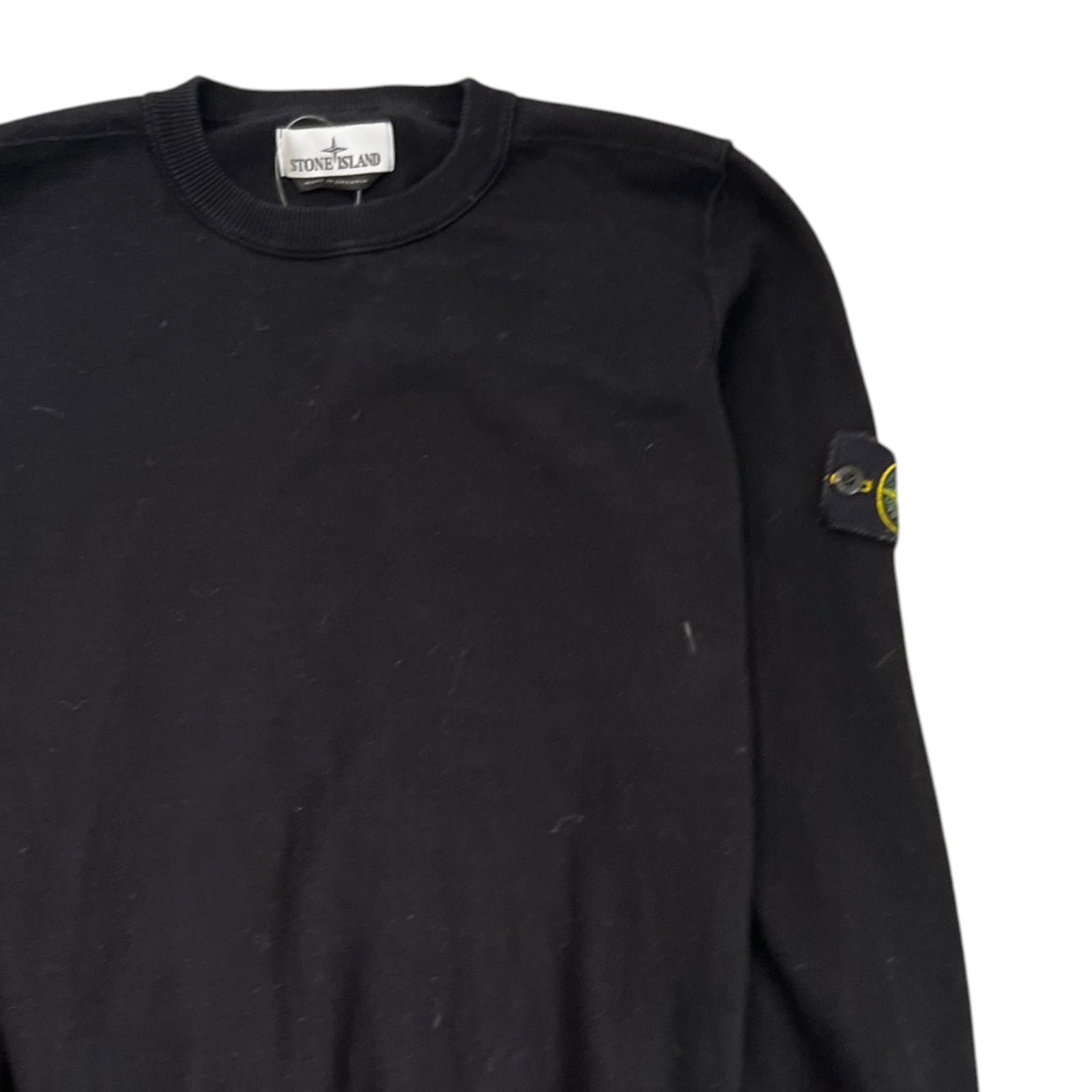 Men's Applique Logo Jumper Black Size S - Photo 3