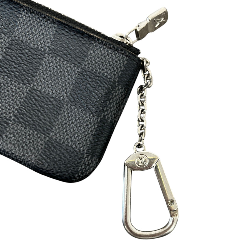 Men's Damier Graphite Key Pouch Keyring Black