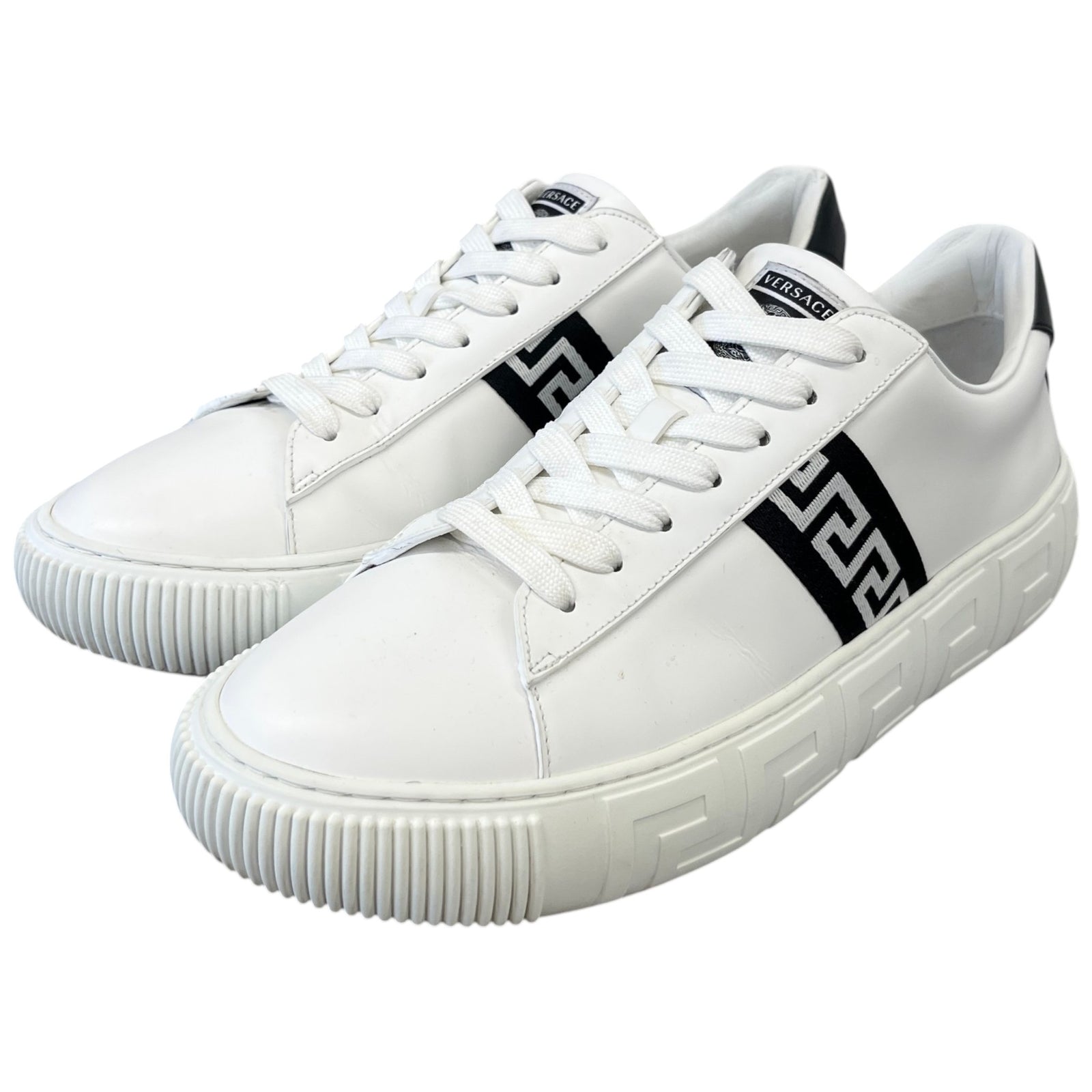 Men's Greca Low Trainers White Size EU 42 / UK 8 - Photo 9