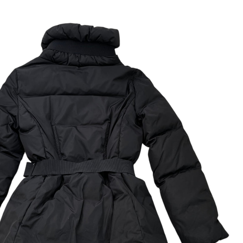 Women's Long Puffer Down Jacket Black Size Junior Age 12
