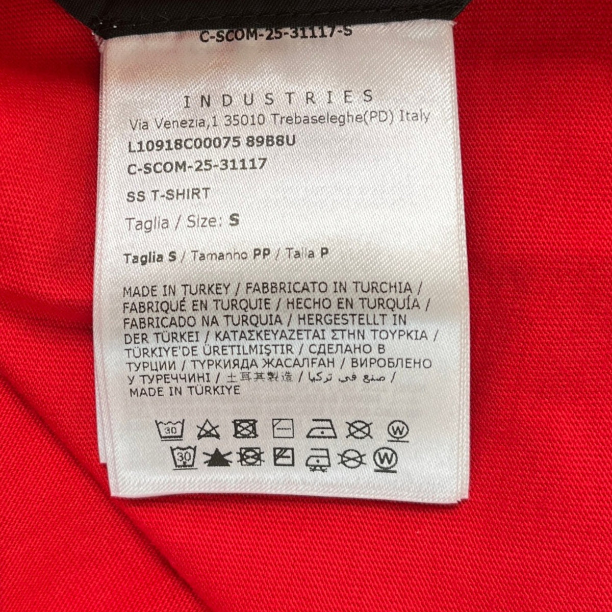 Men's SS T-Shirt Red Size S - Photo 11