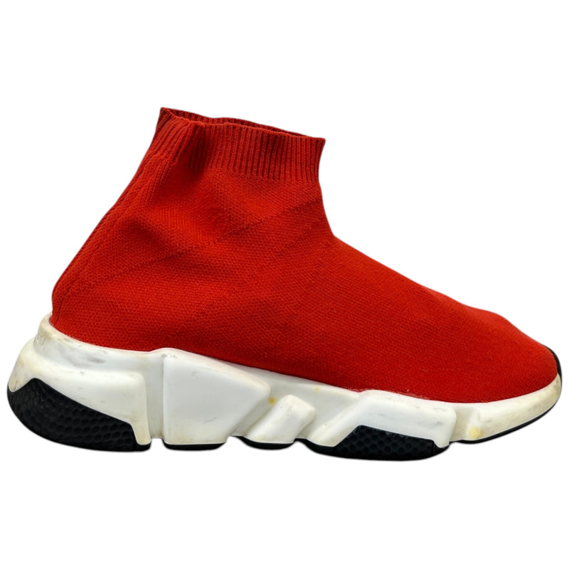 Women's Junior Speed Sock High Trainers Red Size EU 34 / UK 1