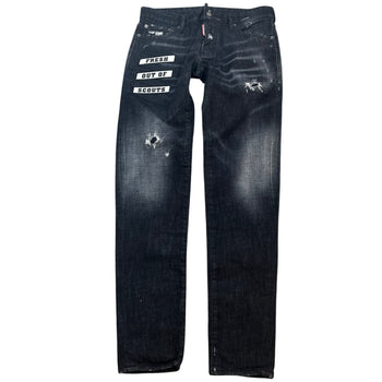 Men's Slim Fit Jeans Black Size IT 48 / UK 32