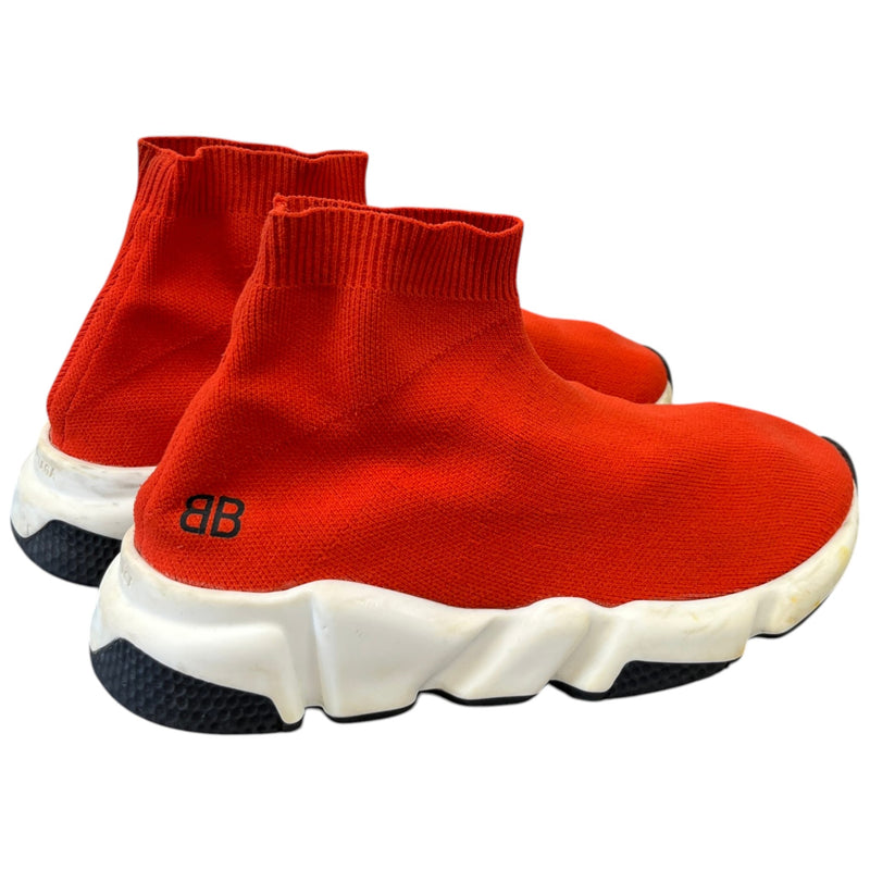 Women's Junior Speed Sock High Trainers Red Size EU 34 / UK 1