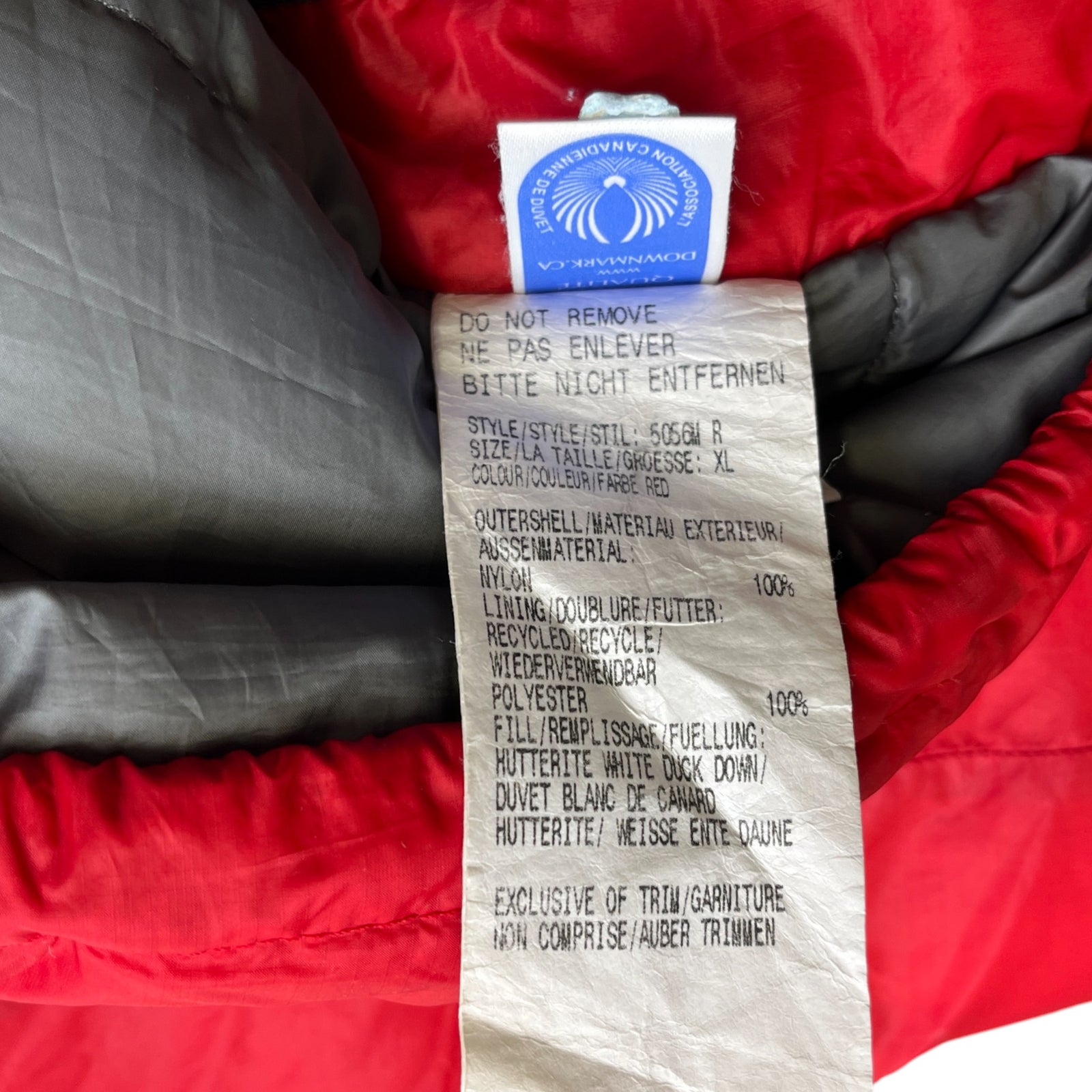 Men's Lodge Down Jacket Red Size XL - Photo 6