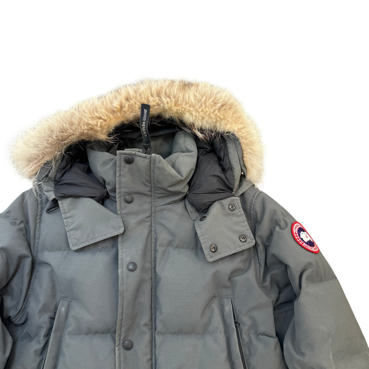 Men's Wyndham Down Jacket Grey Size M - Photo 3