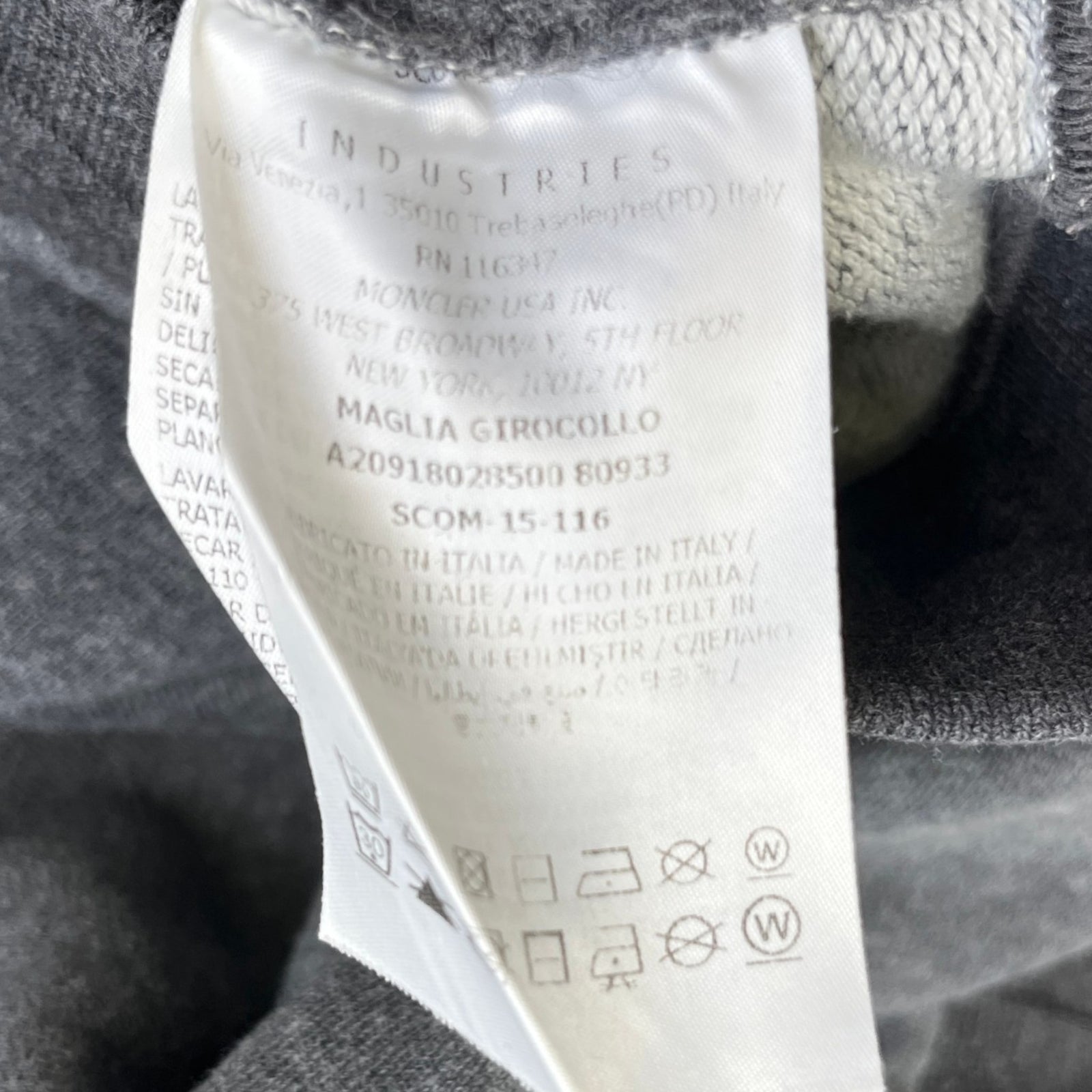 Men's Maglia Kids Sweatshirt Grey Size S - Photo 6
