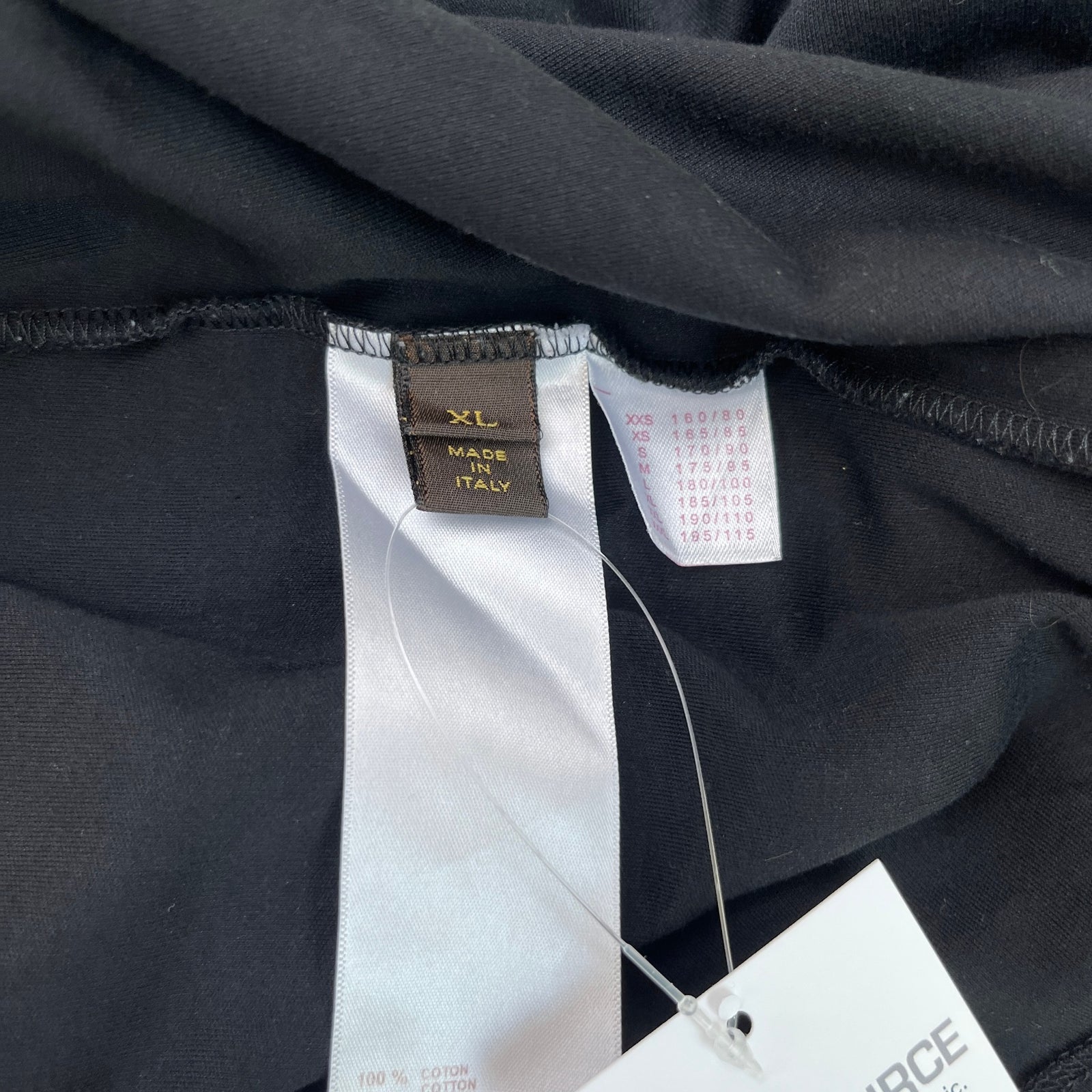 Men's Damier Pocket Polo Shirt Black Size XL - Photo 6