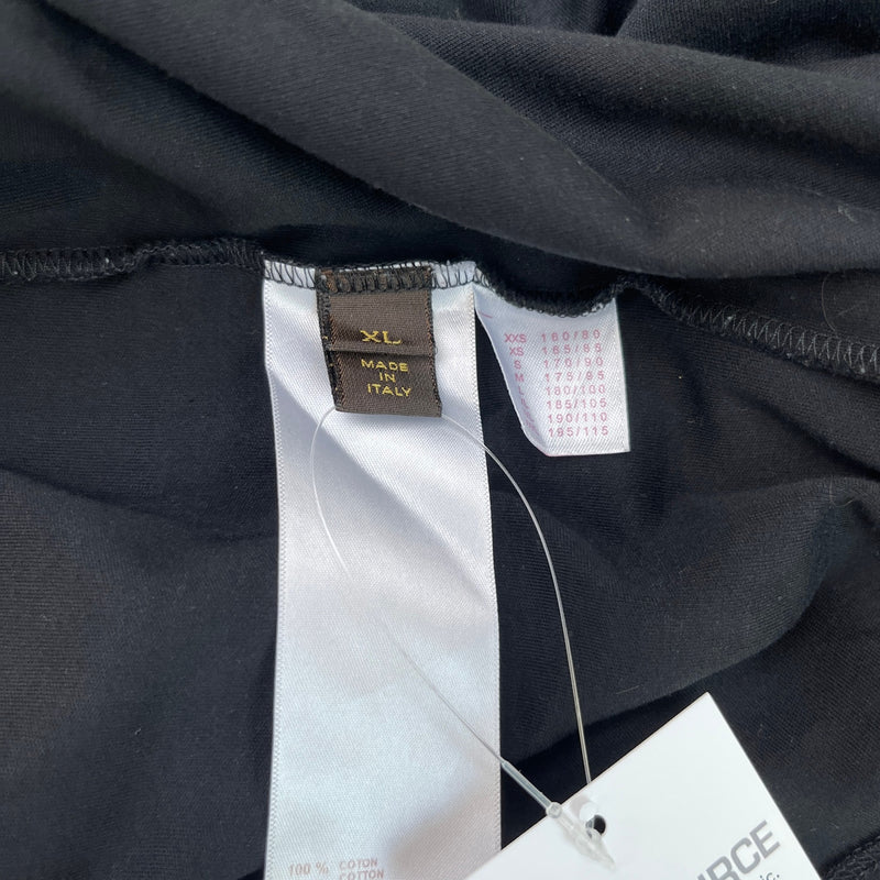 Men's Damier Pocket Polo Shirt Black Size XL