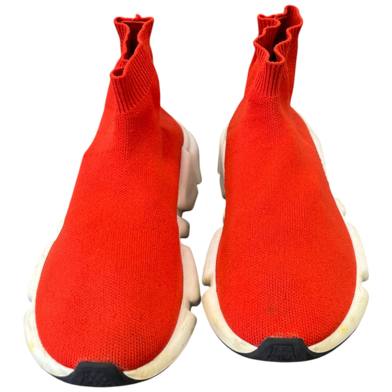 Women's Junior Speed Sock High Trainers Red Size EU 34 / UK 1