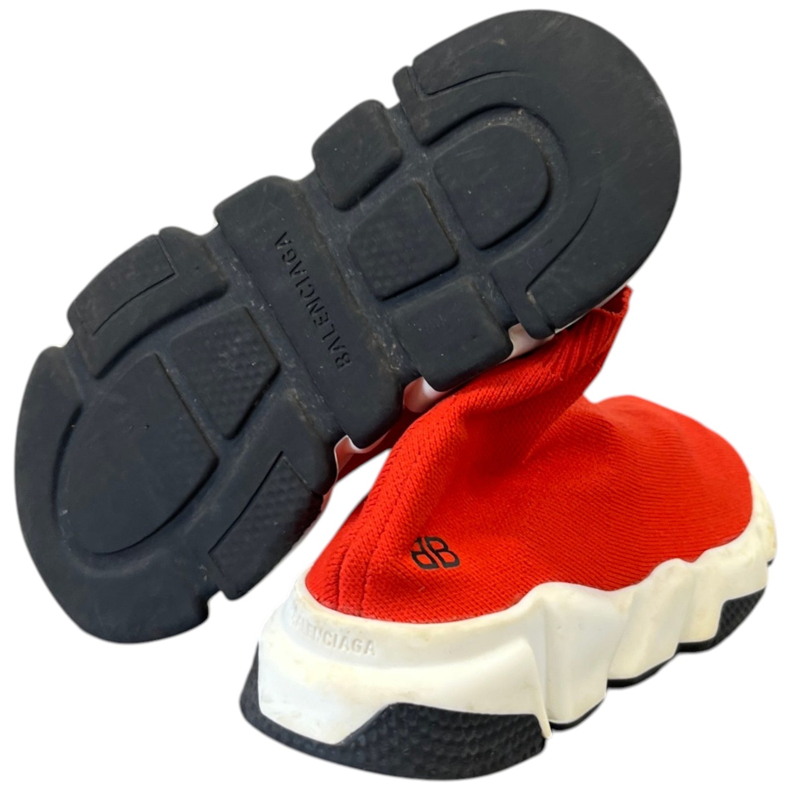 Women's Junior Speed Sock High Trainers Red Size EU 34 / UK 1 - Photo 10