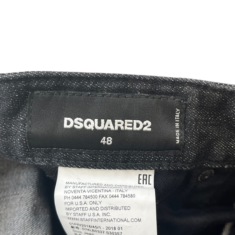 Men's Slim Fit Jeans Black Size IT 48 / UK 32