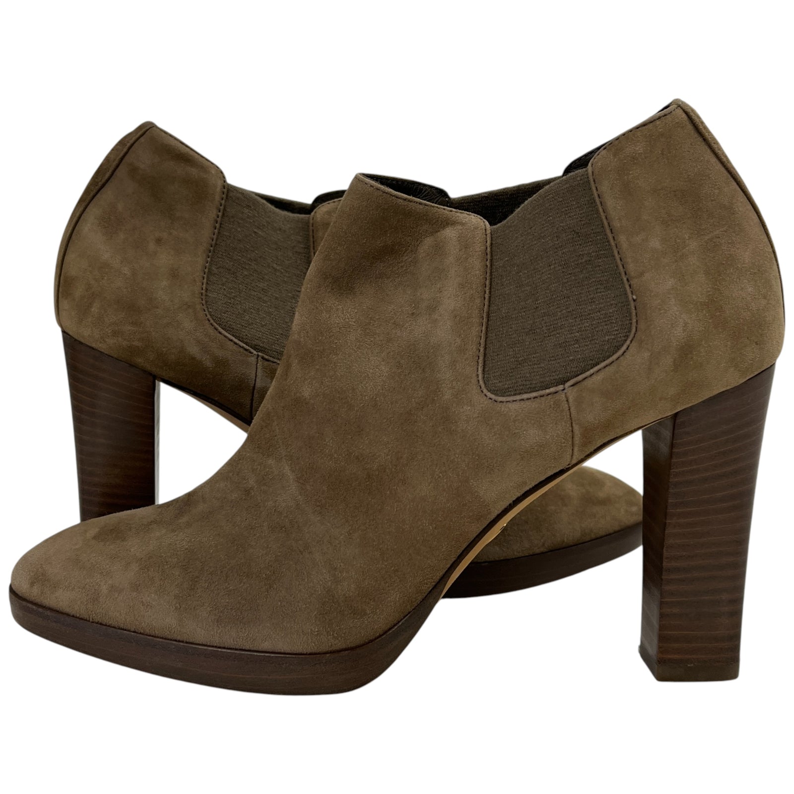 Women's Suede Ankle Boots Tan Size EU 36 / UK 3 - Photo 3