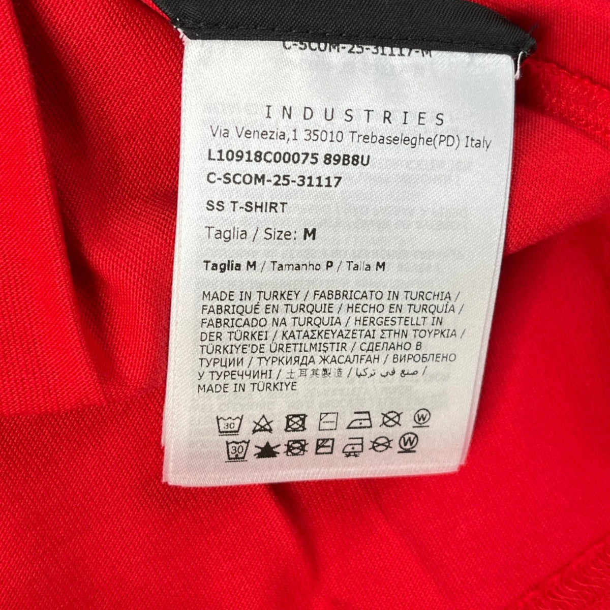Men's SS T-Shirt Red Size M - Photo 10