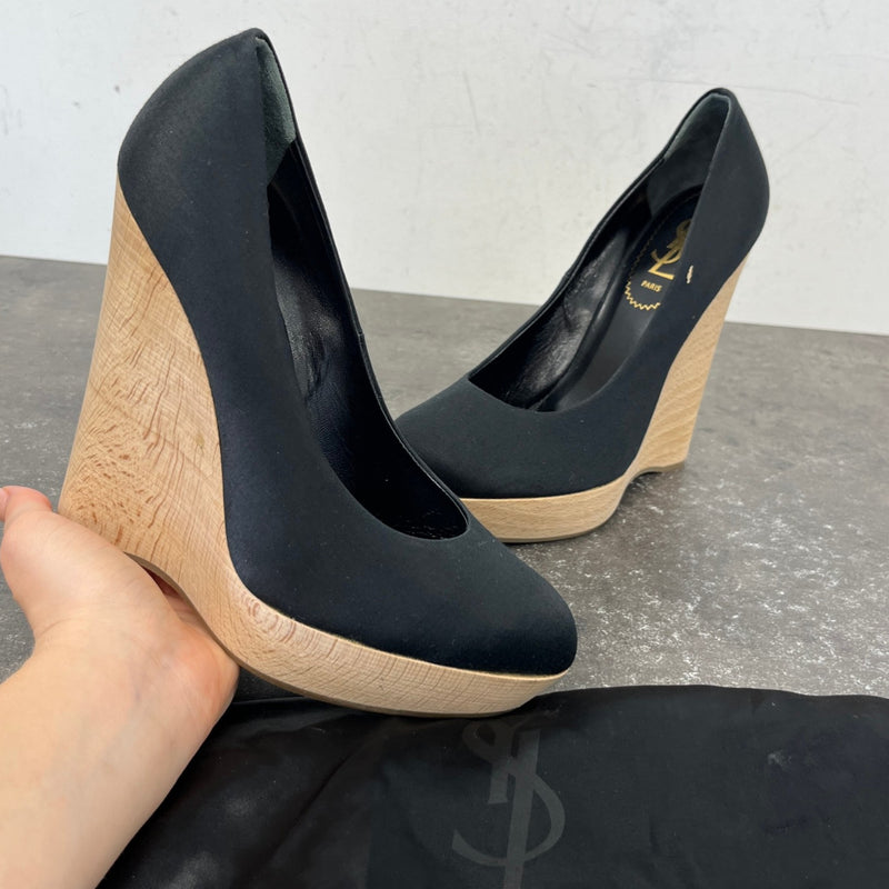 Women's Maryna Wedge Heels Black Size EU 38 / UK 5