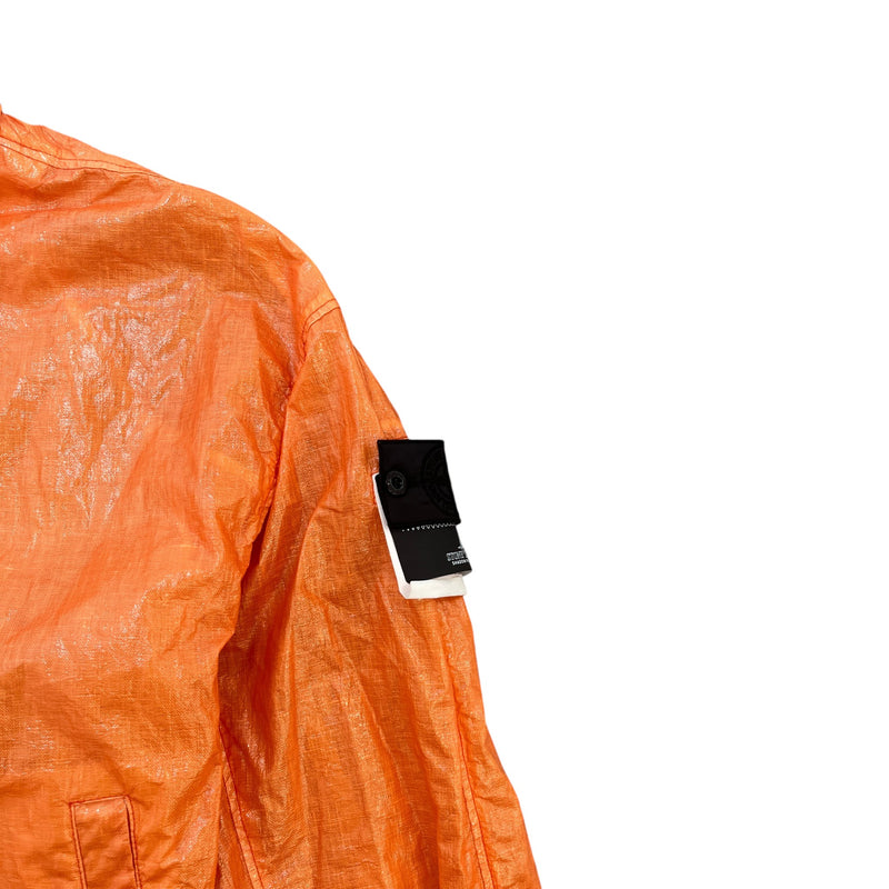 Men's Glass Linen-TC Windbreaker Orange Size M