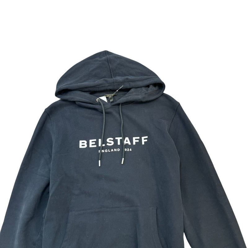 Men's Logo Print Hoodie Black Size M