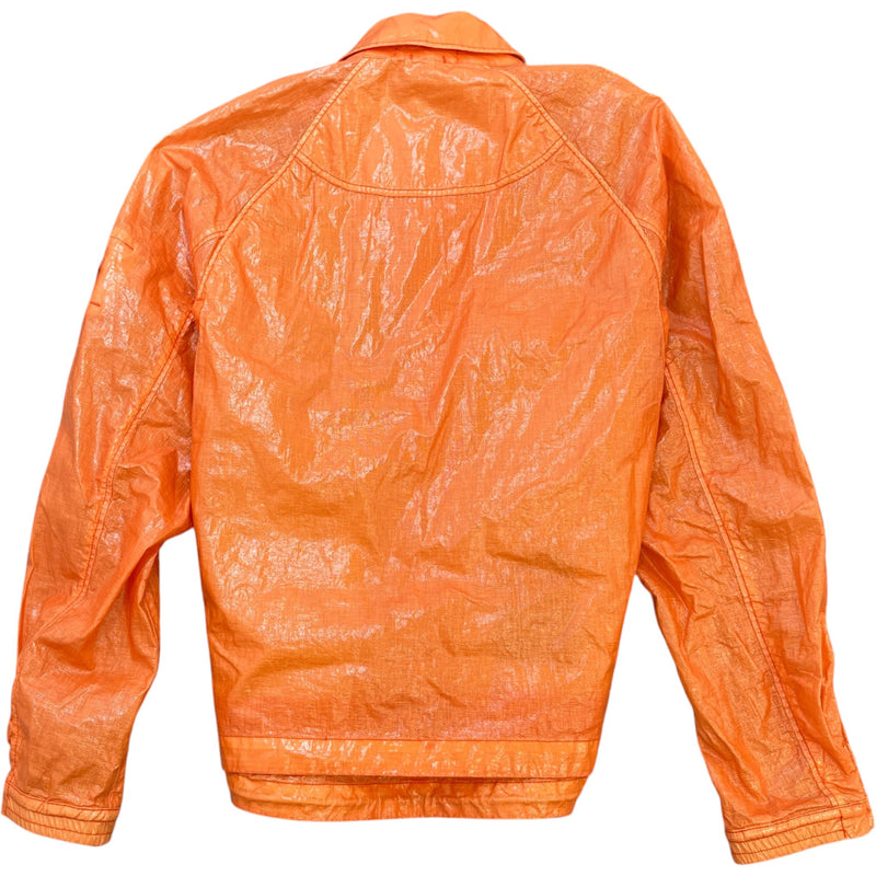 Men's Glass Linen-TC Windbreaker Orange Size M