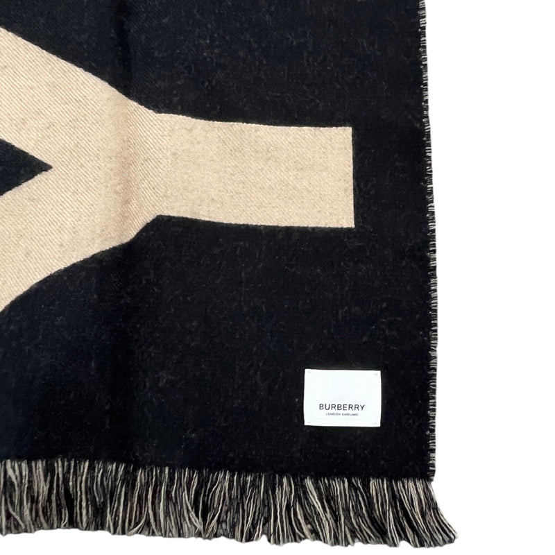 Women's Two Tone Logo Scarf Beige