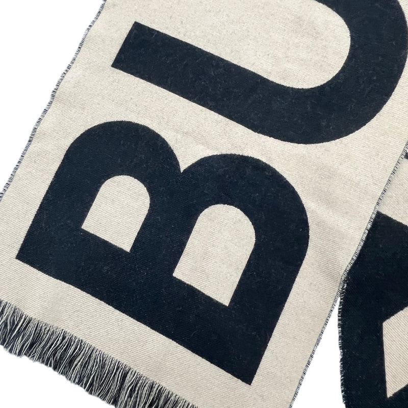 Women's Two Tone Logo Scarf Beige