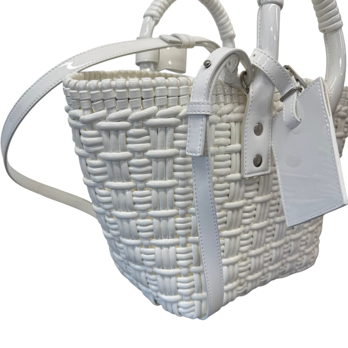 Women's Bistro XS Basket Handbag White - Photo 4