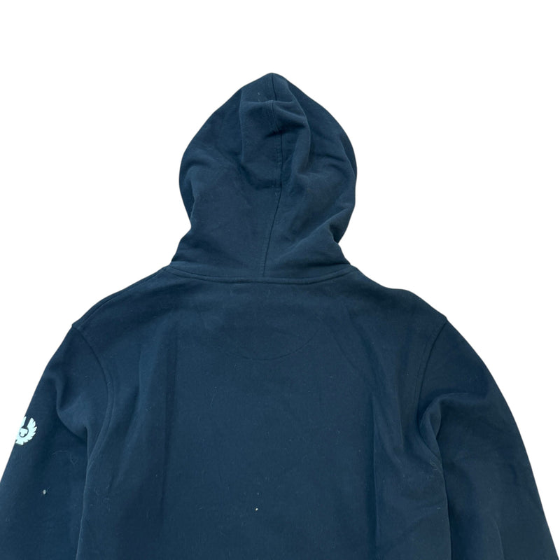 Men's Logo Print Hoodie Black Size M
