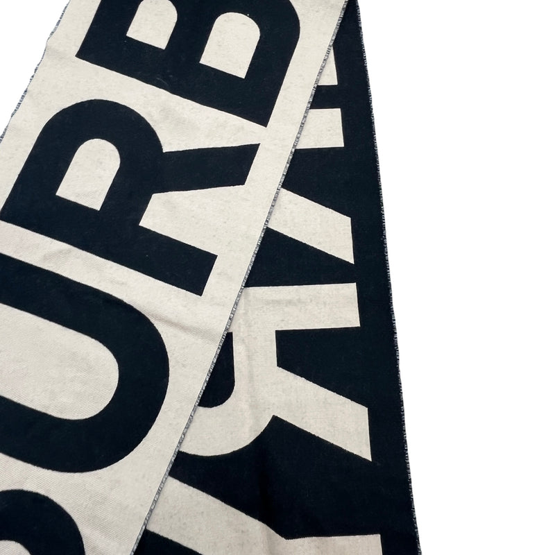 Women's Two Tone Logo Scarf Beige