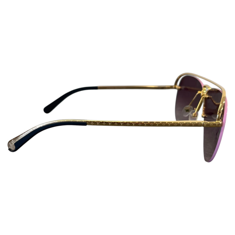 Men's Monogram Grease Sunglasses Gold