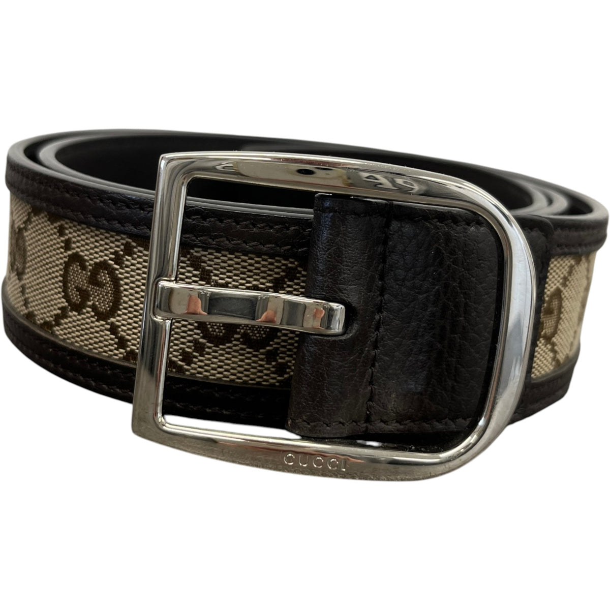 Men's GG Supreme Belt Brown Size 32" - Photo 1