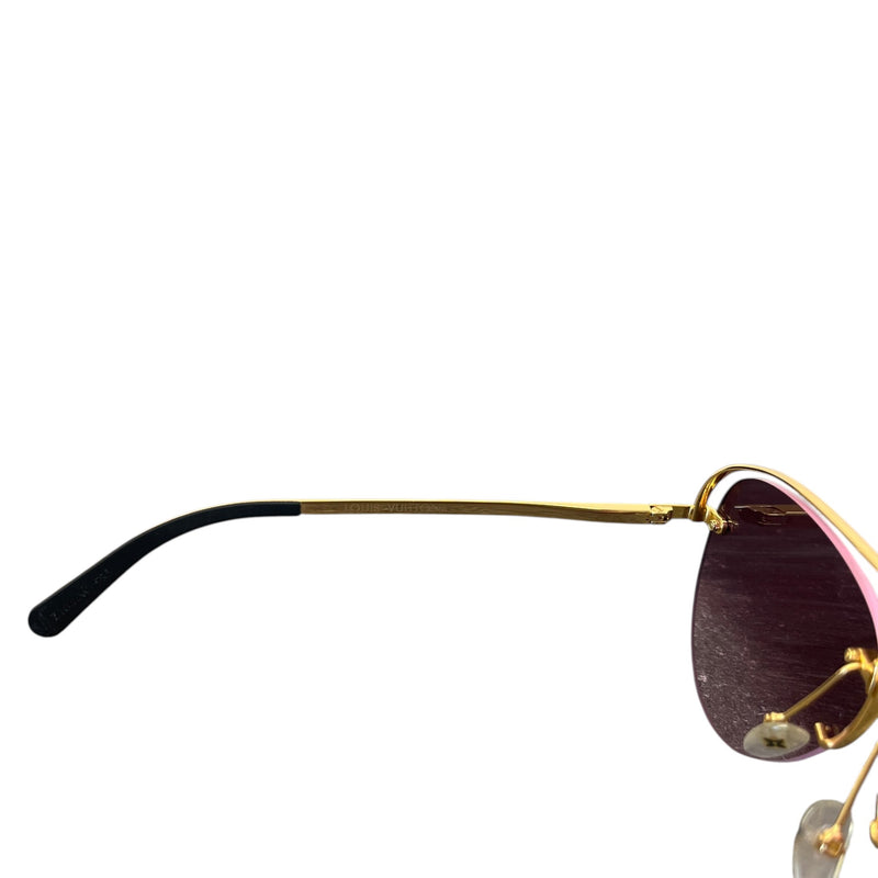 Men's Monogram Grease Sunglasses Gold