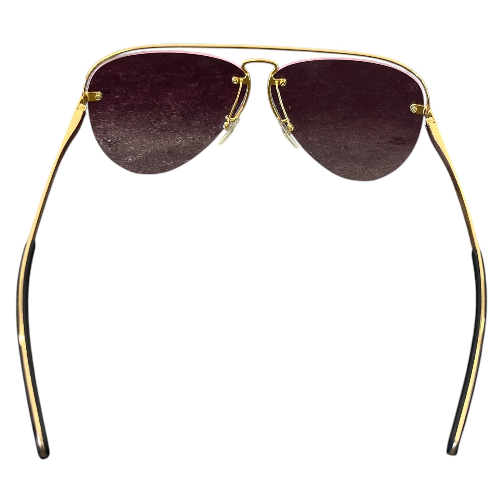 Men's Monogram Grease Sunglasses Gold - Photo 4