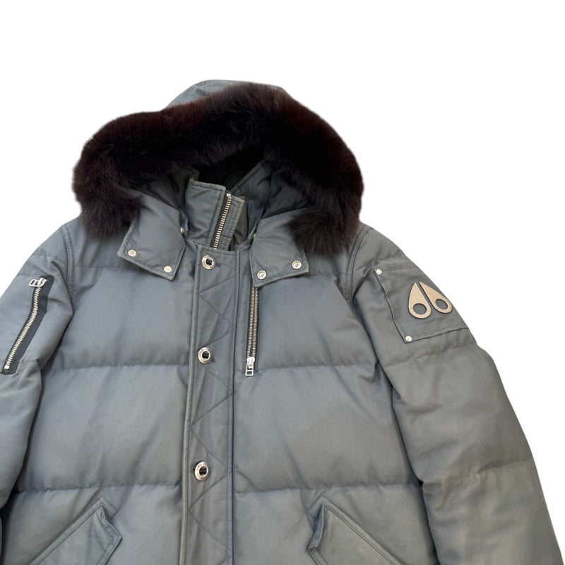 Men's 3Q Down Jacket Grey Size XL