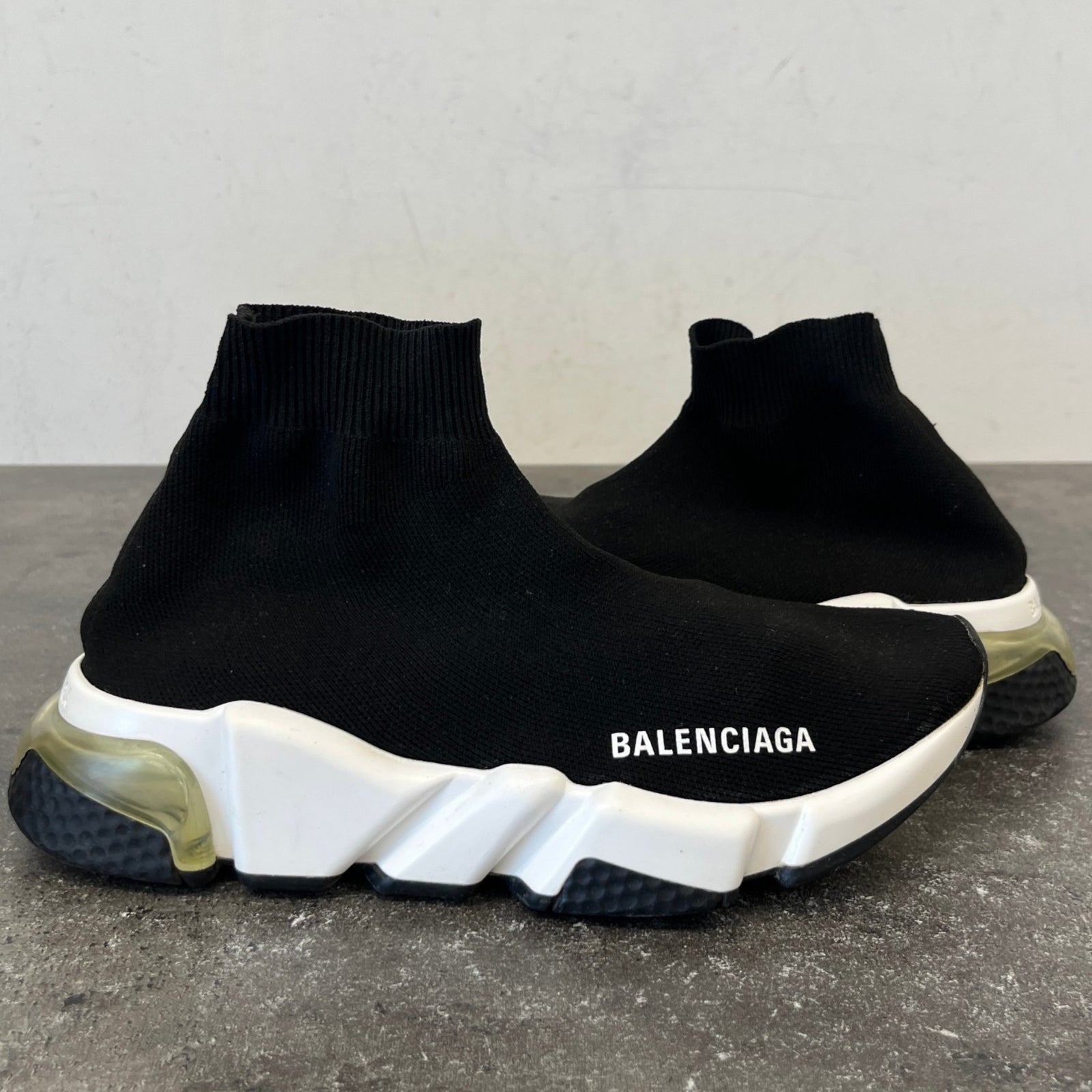 Women's Speed Sock Clear Sole High Trainers Black Size UK 3 / EU 36 - Photo 11