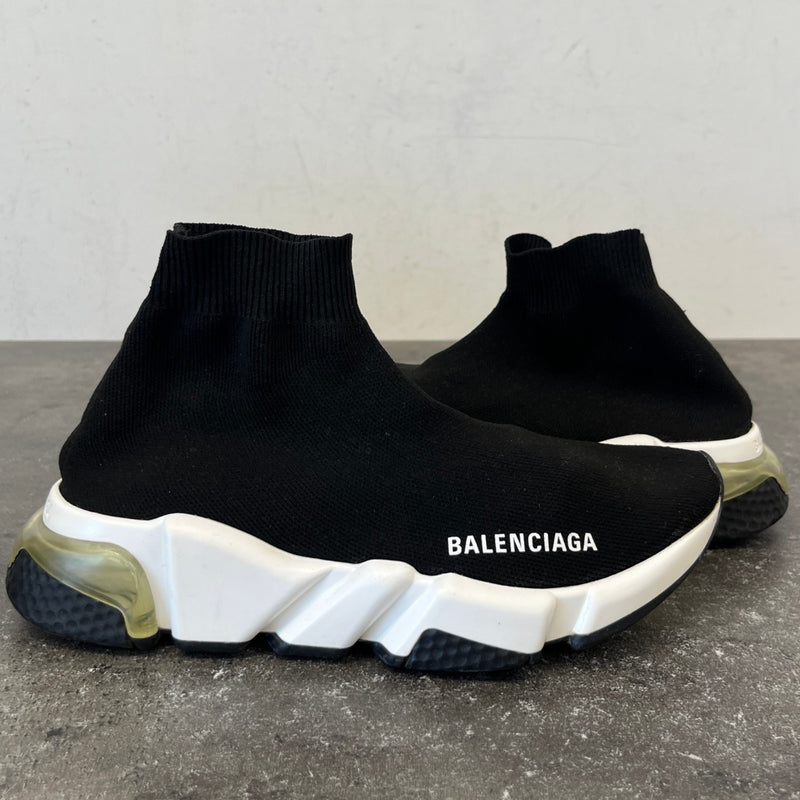 Women's Speed Sock Clear Sole High Trainers Black Size UK 3 / EU 36