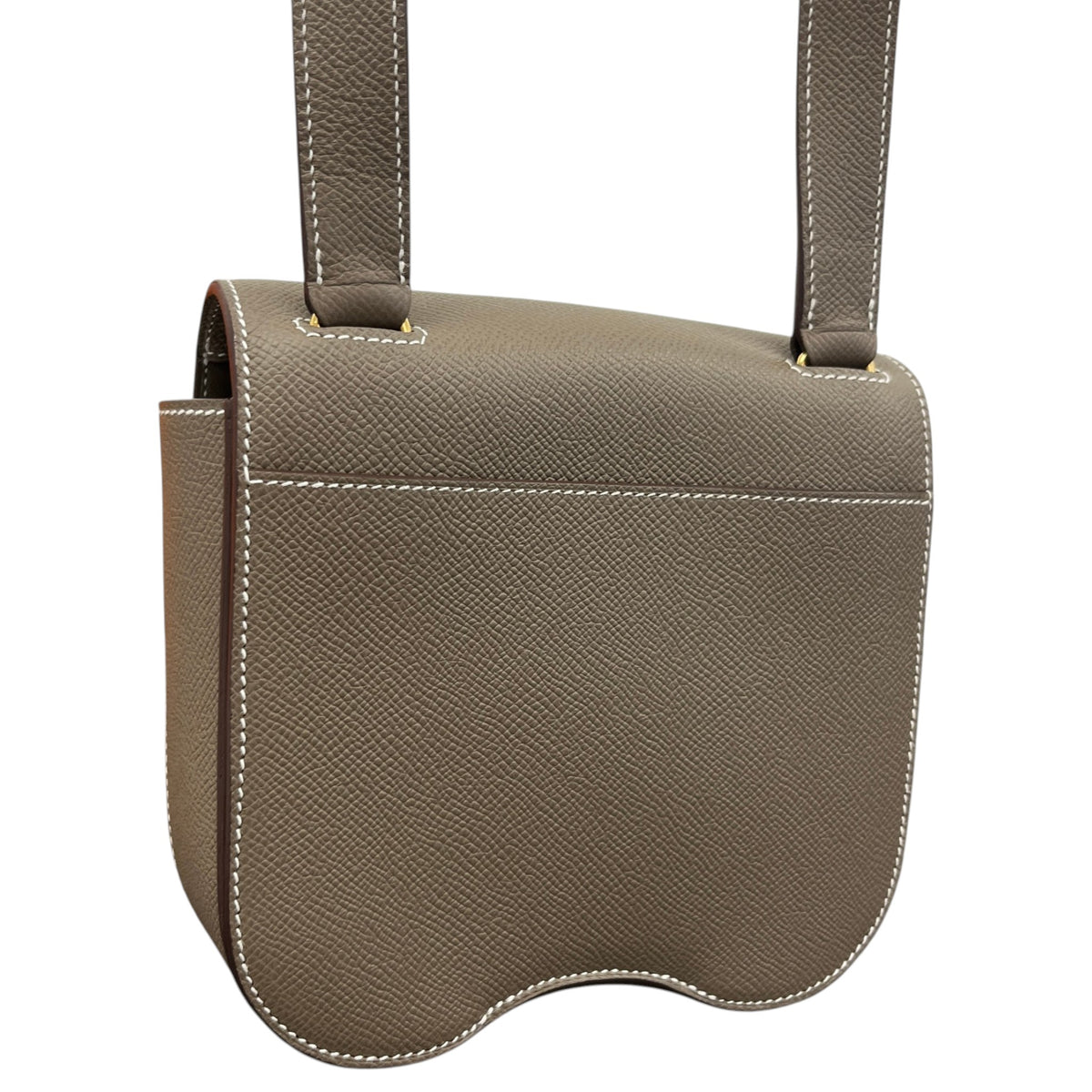 Women's Della Cavalleria Mini Etoupe Epsom Crossbody Bag Beige - Photo 8