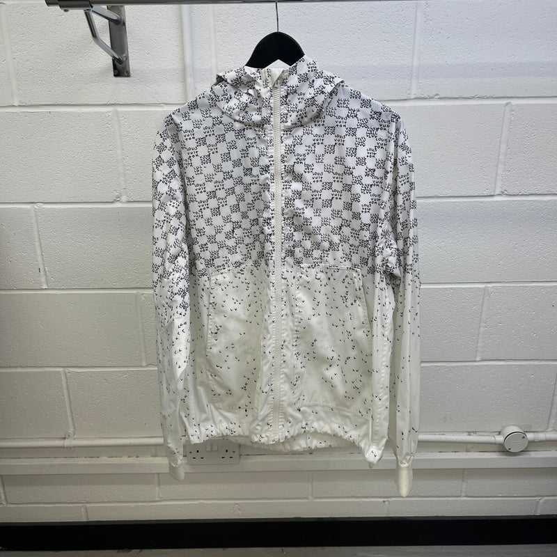 Men's Damier Spread Windbreaker White Size L