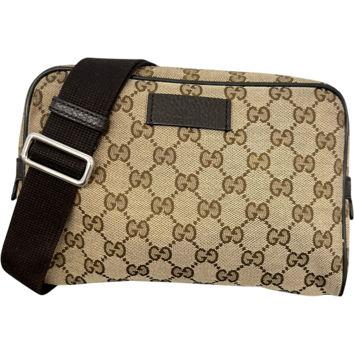 Men's GG Supreme Belt Bag Beige - Photo 1