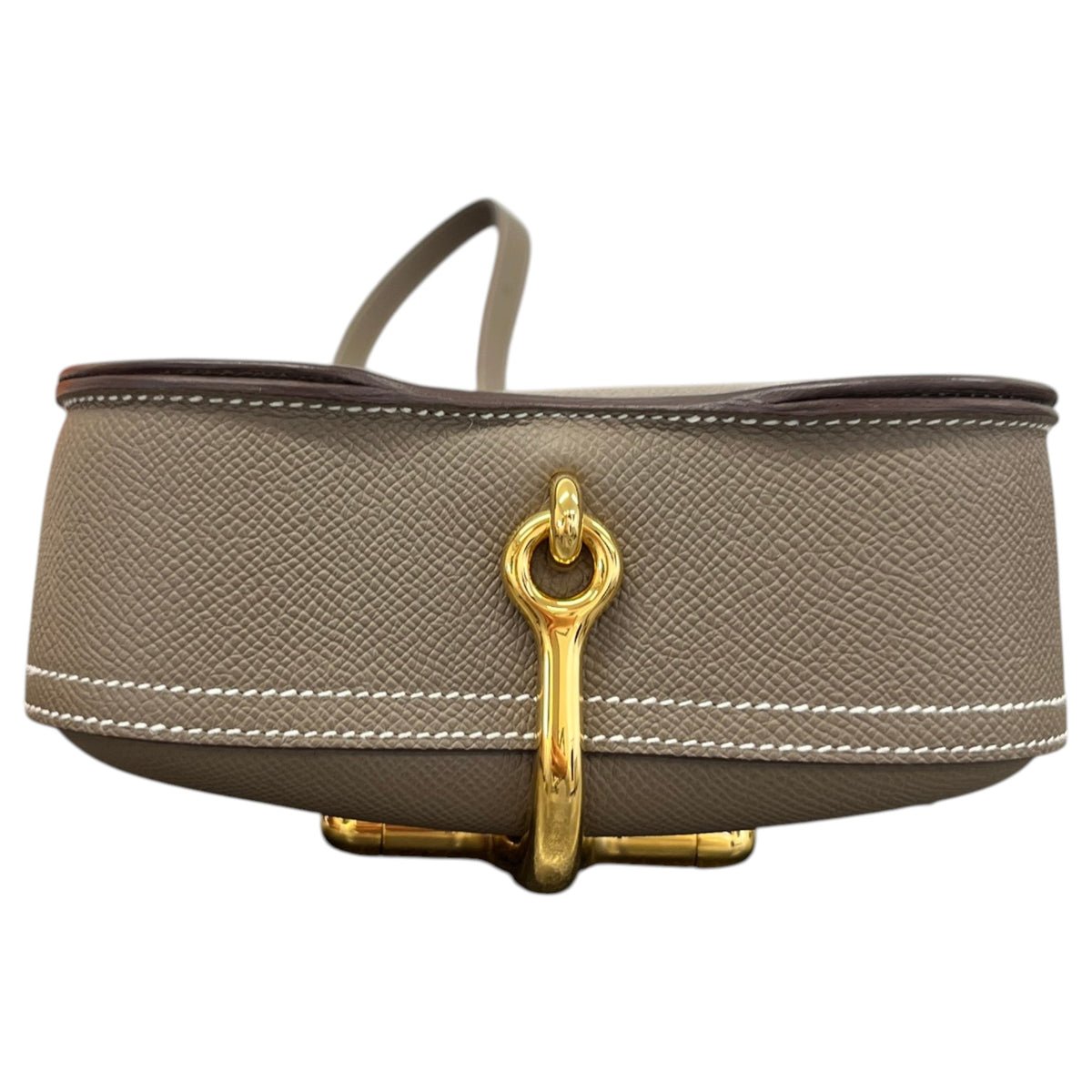 Women's Della Cavalleria Mini Etoupe Epsom Crossbody Bag Beige - Photo 10