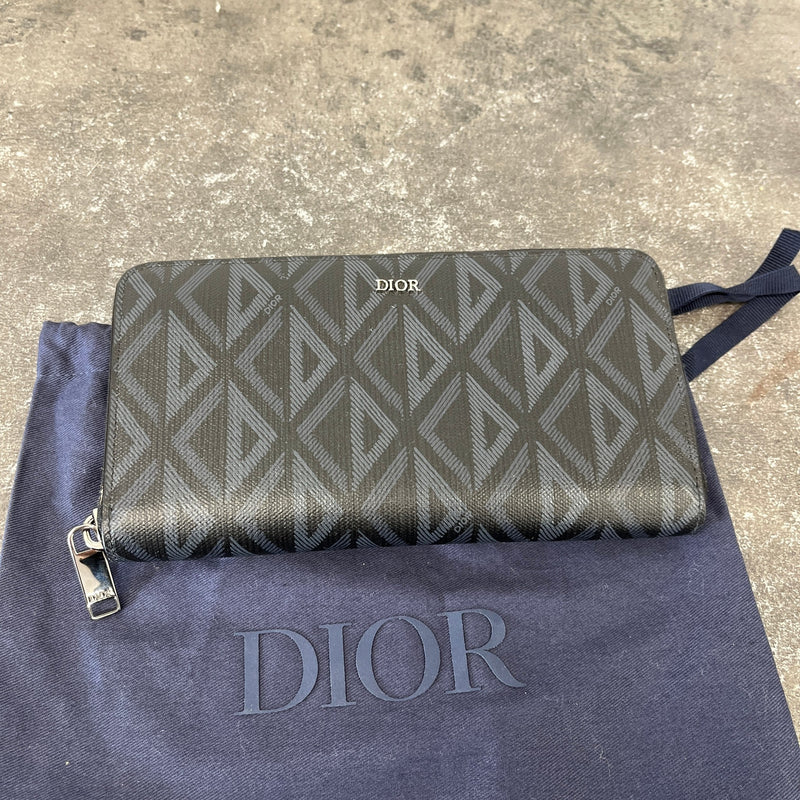Men's CD Diamond Wallet Black