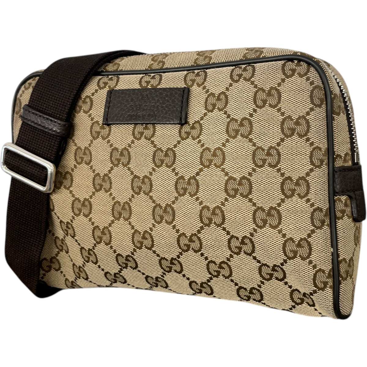 Men's GG Supreme Belt Bag Beige - Photo 3