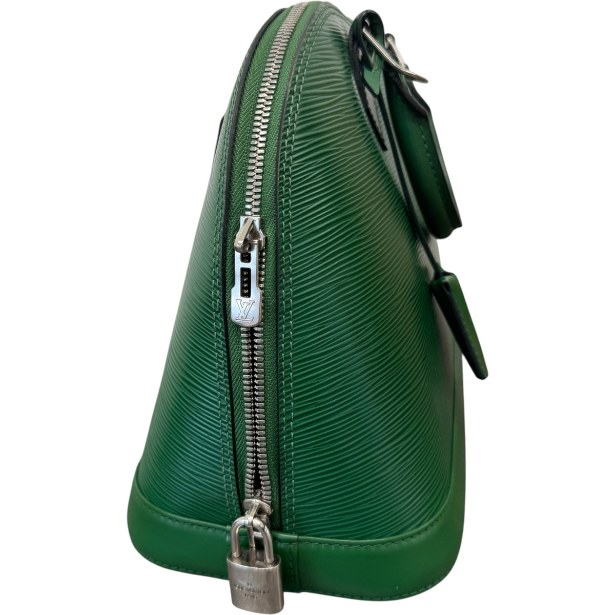 Women's Epi Alma PM Handbag Green - Photo 5