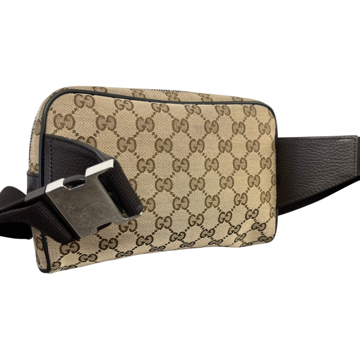 Men's GG Supreme Belt Bag Beige - Photo 8