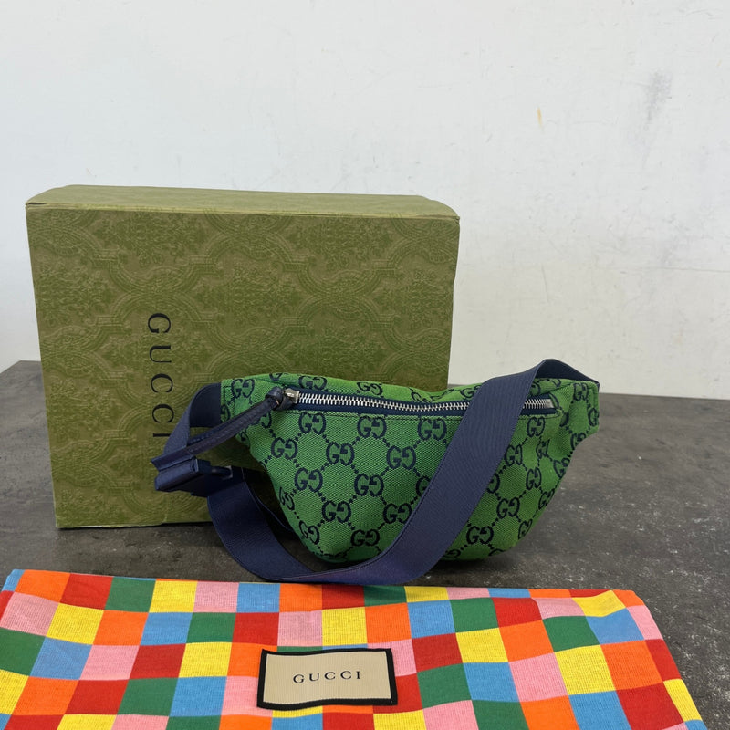 Men's GG Supreme Belt Bag Green