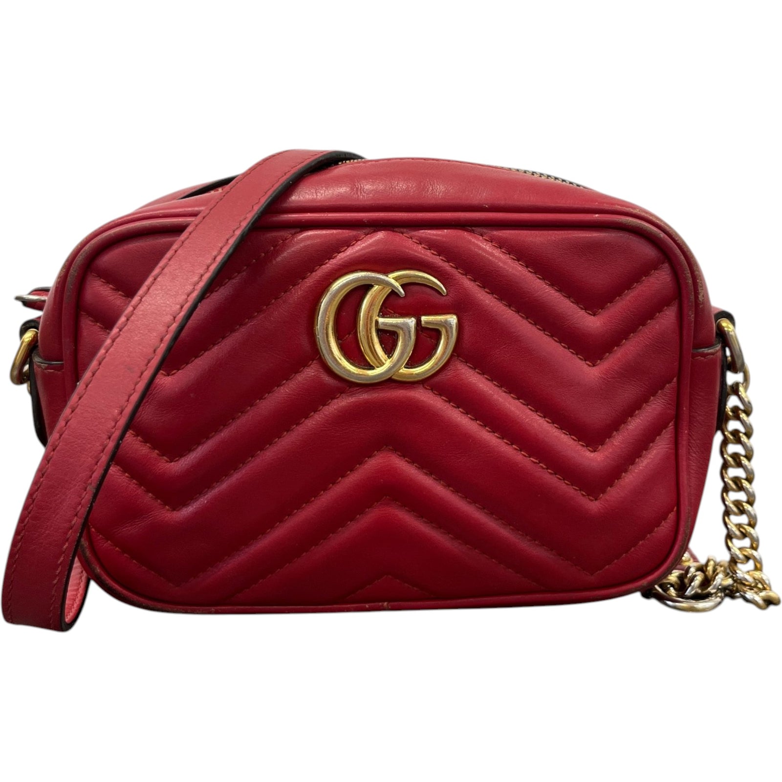 Women's Gg Marmont Bag Red - Photo 1