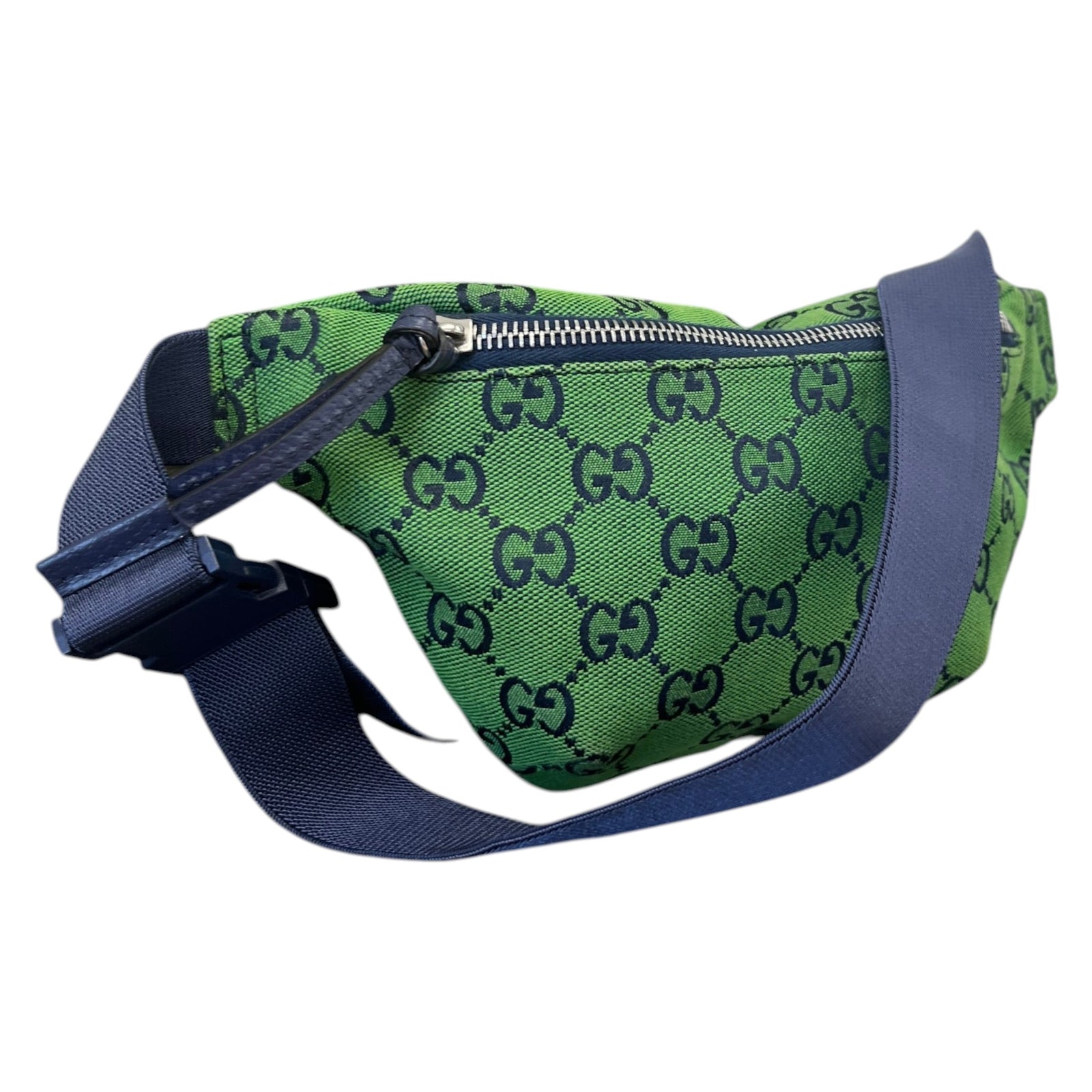 Men's GG Supreme Belt Bag Green - Photo 3