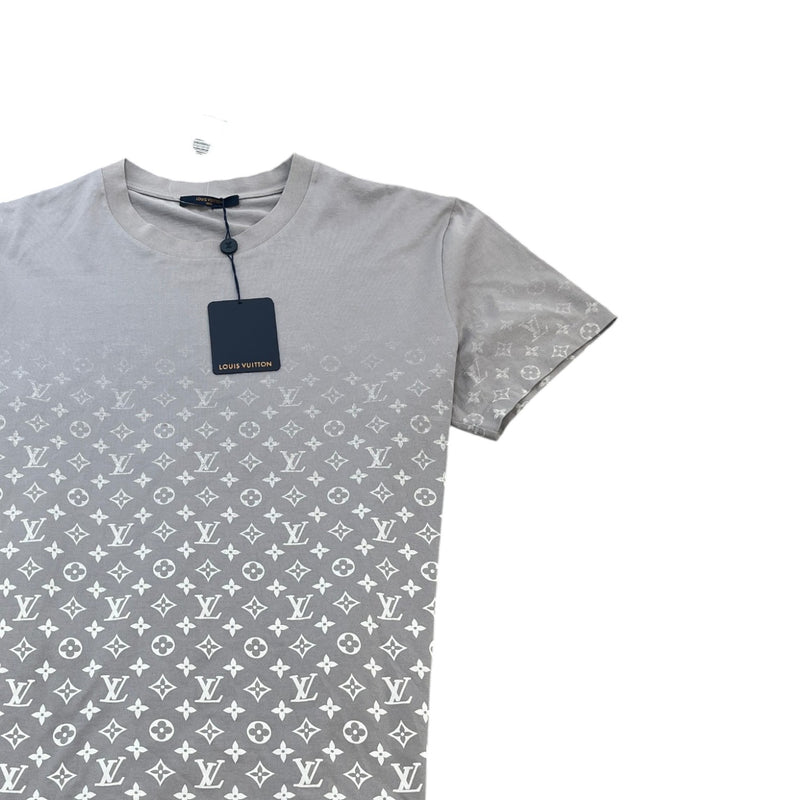 Men's Monogram Gradient T-Shirt Grey Size XXL